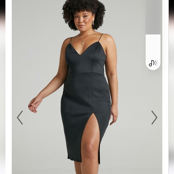 SHOWPO Big Ideas Midi Dress In Black. Size 4 NWT - Picture 5 of 15